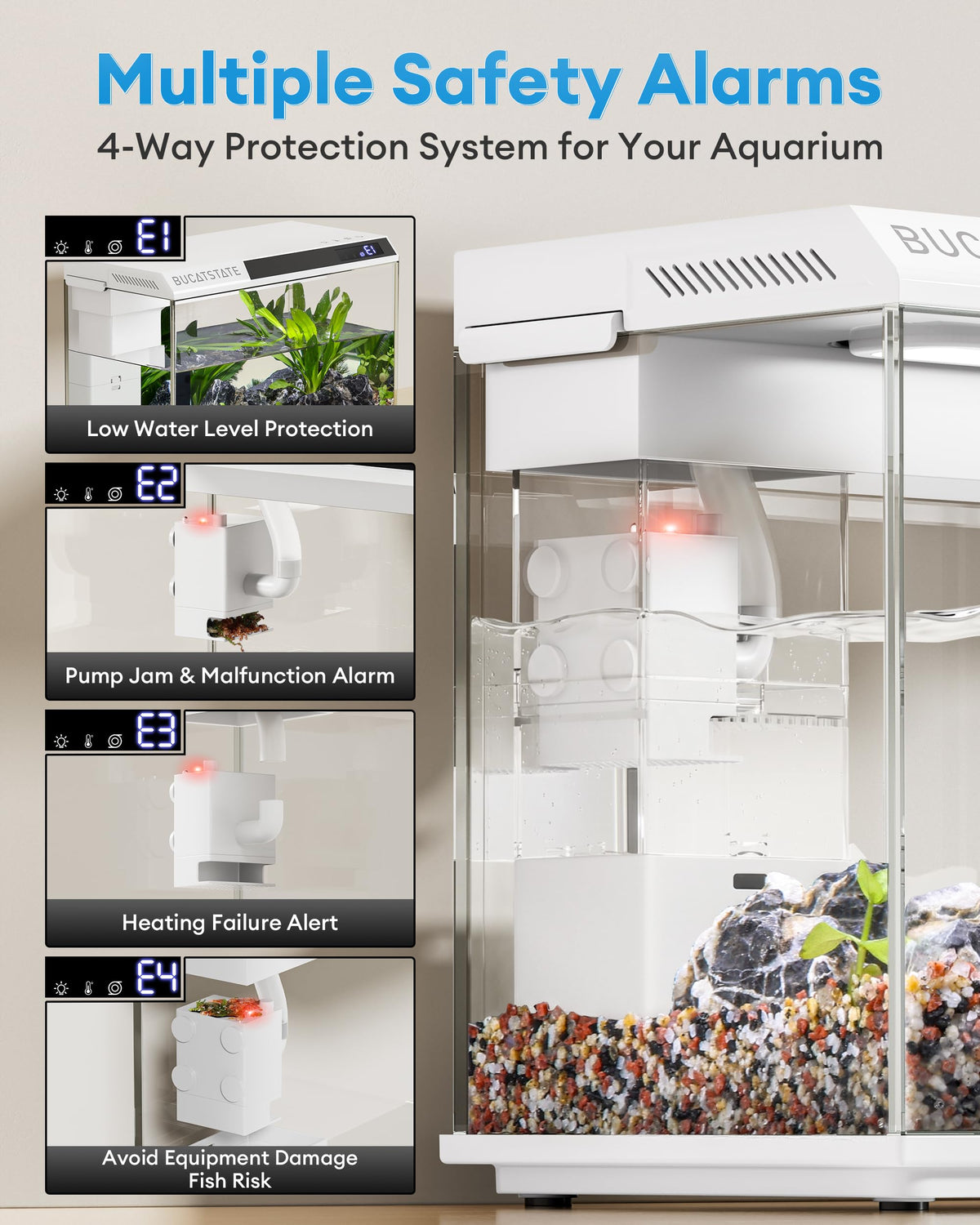 2.6 Gallon Small Fish Tank N4600