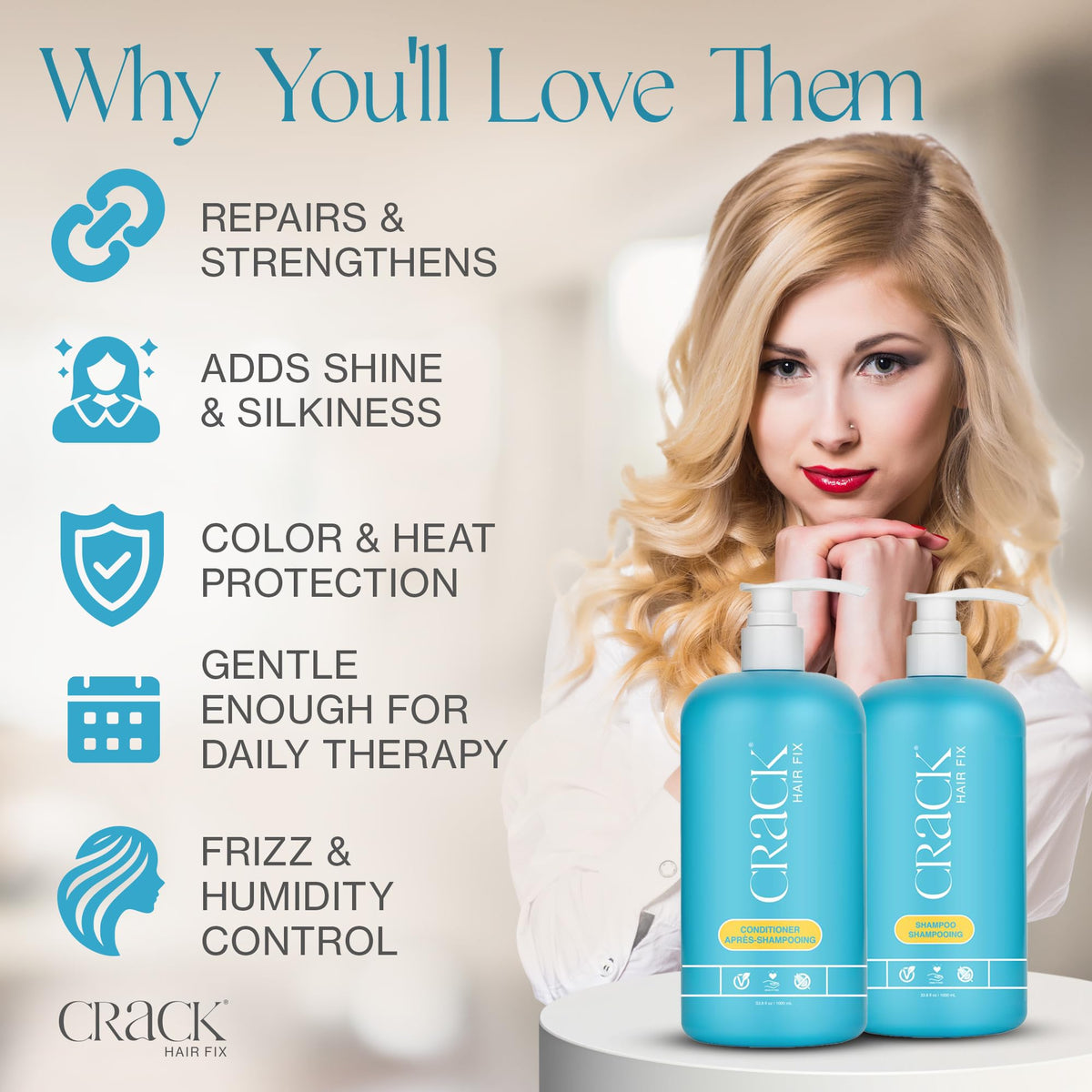 Shampoo and Conditioner Set, 33.8 oz Each T439