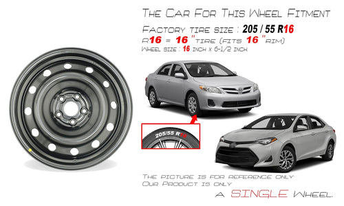 16" Steel Wheel Black Finish L789819