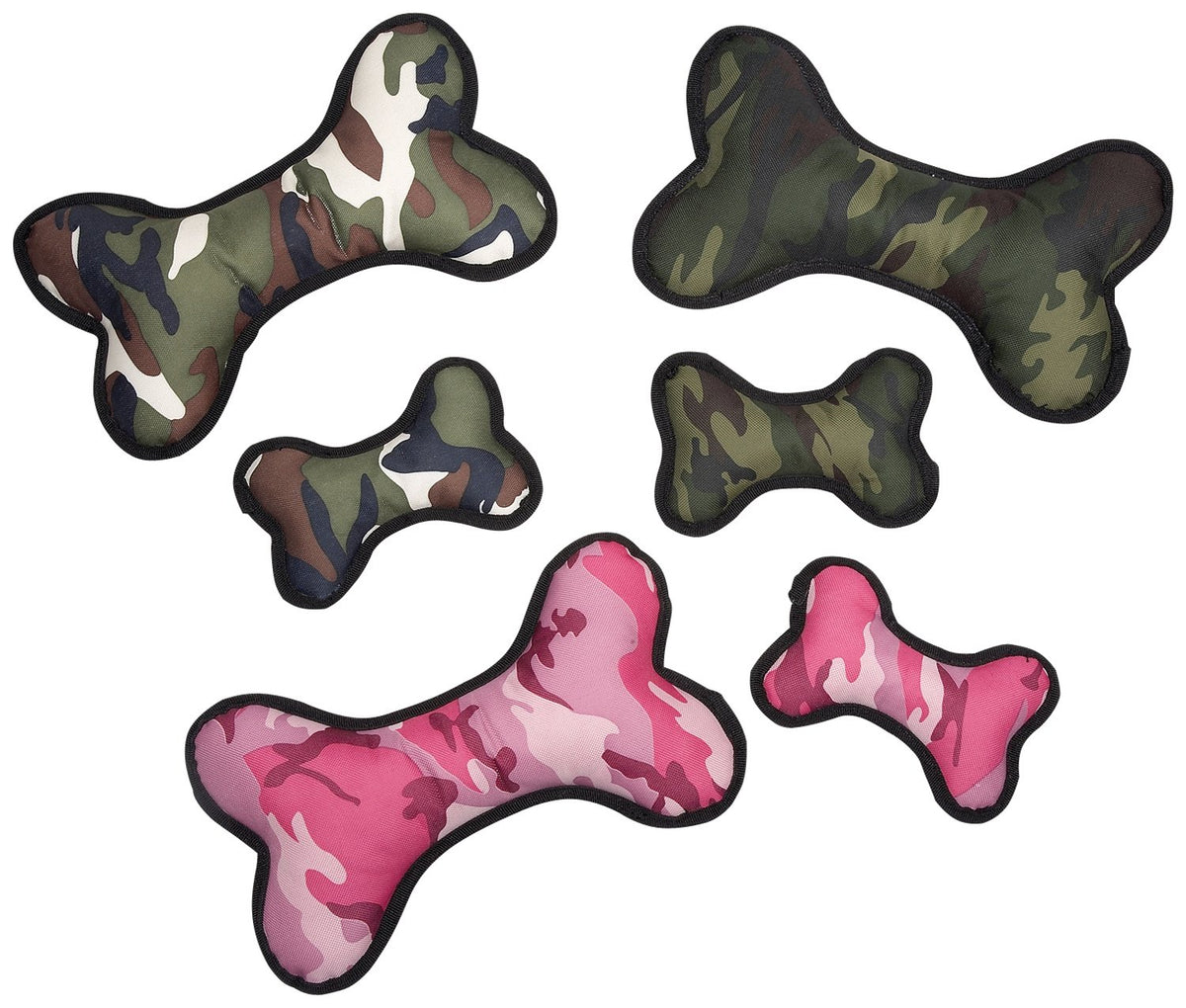 Green Camo Small Bone Dog Toys Q17131