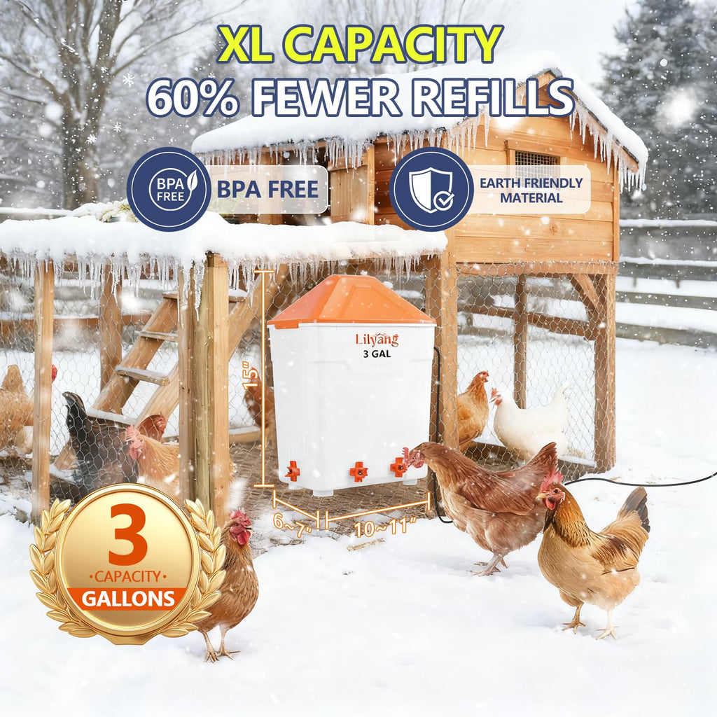 Heated Chicken Waterer 3 Gallon K2609