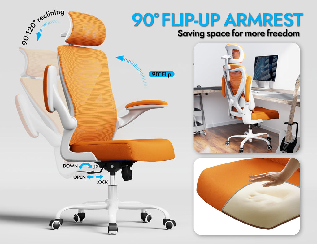 Ergonomic Mesh Office Chair with Headrest U511281