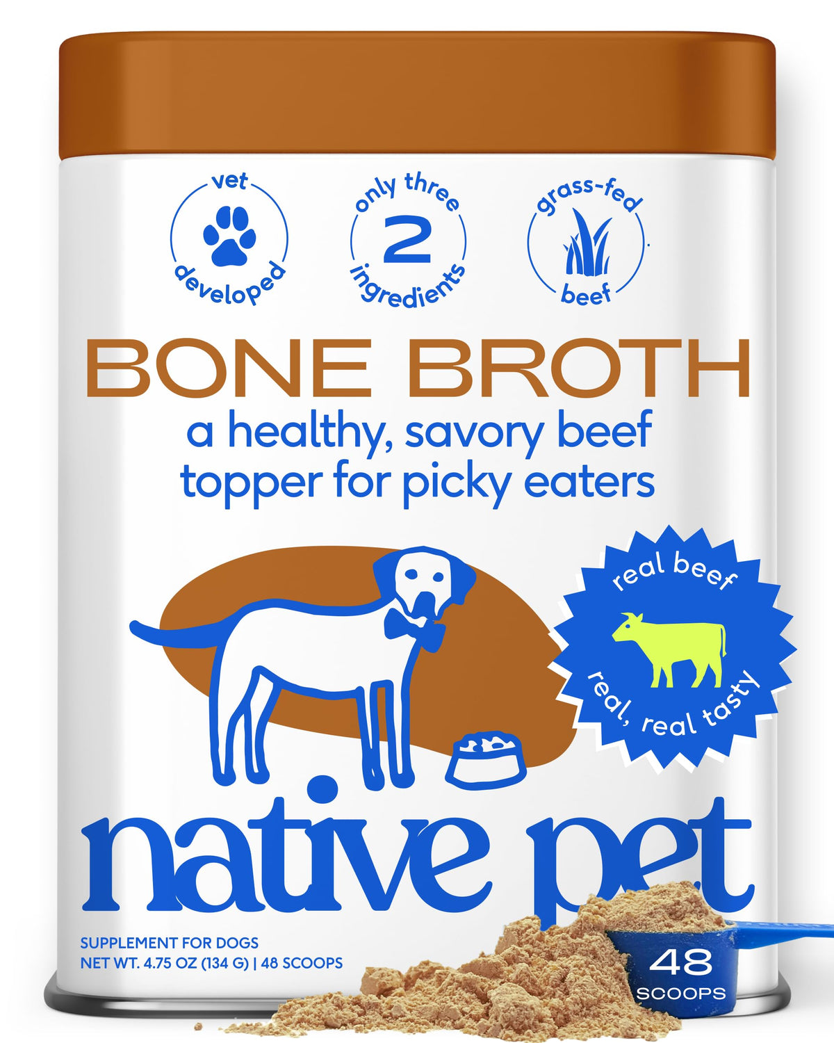 Beef Bone Broth Dog Food Topper W376