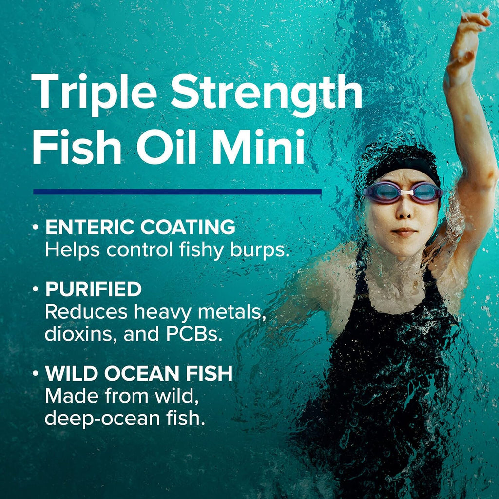 Fish Oil Mini 1000mg EPA & DHA 120 Mini Softgels R708