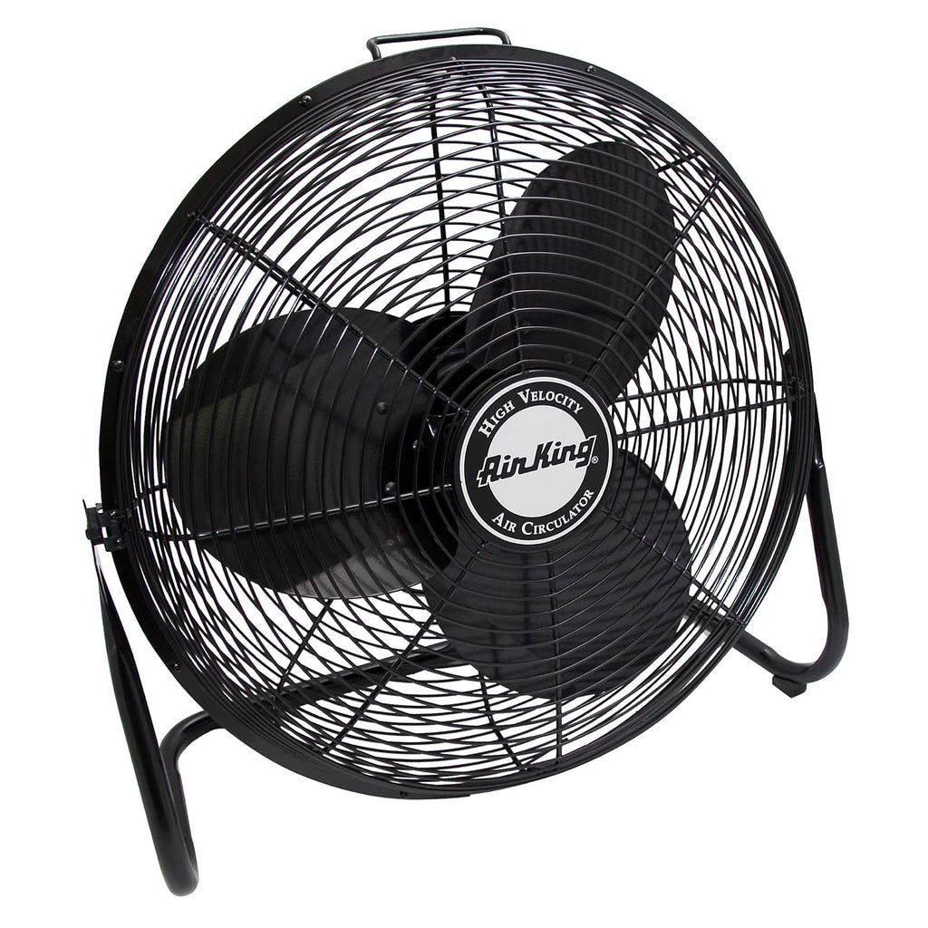 20-Inch High Velocity Pivoting Floor Fan, Black D487328