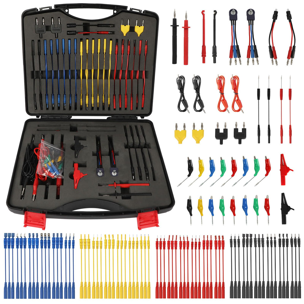 110 Pcs Automotive Circuit Test Lead Kit with Black Carrying Case L256