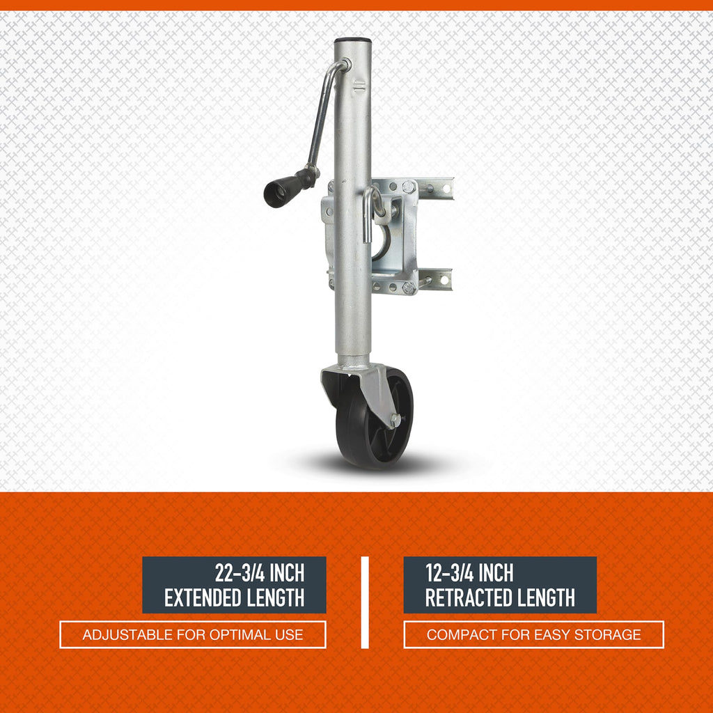 Bolt-On Sidewind Marine Swivel Jack, 1,000-Lb. Capacity D717