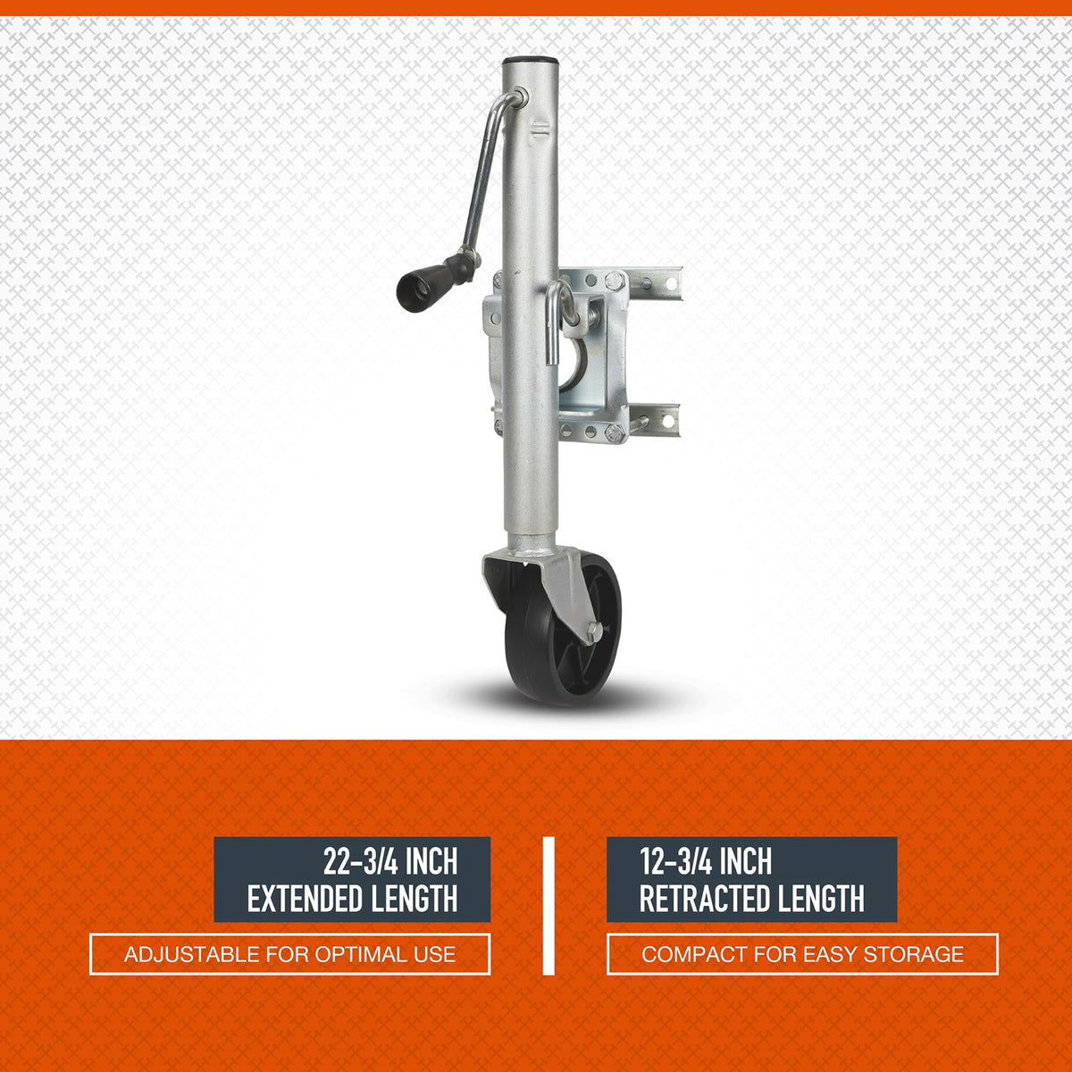 Bolt-On Sidewind Marine Swivel Jack, 1,000-Lb. Capacity D717