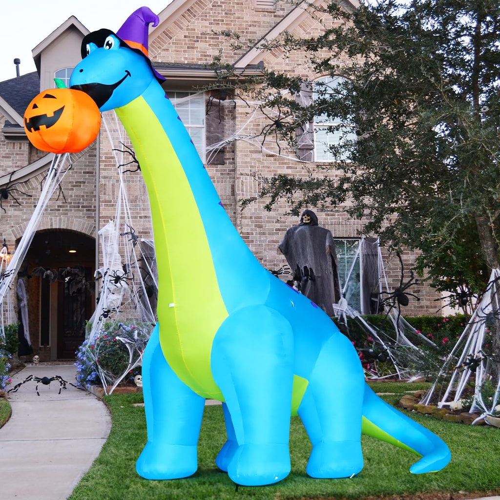 10 FT Animated Inflatable Dinosaur Pumpkin G77152