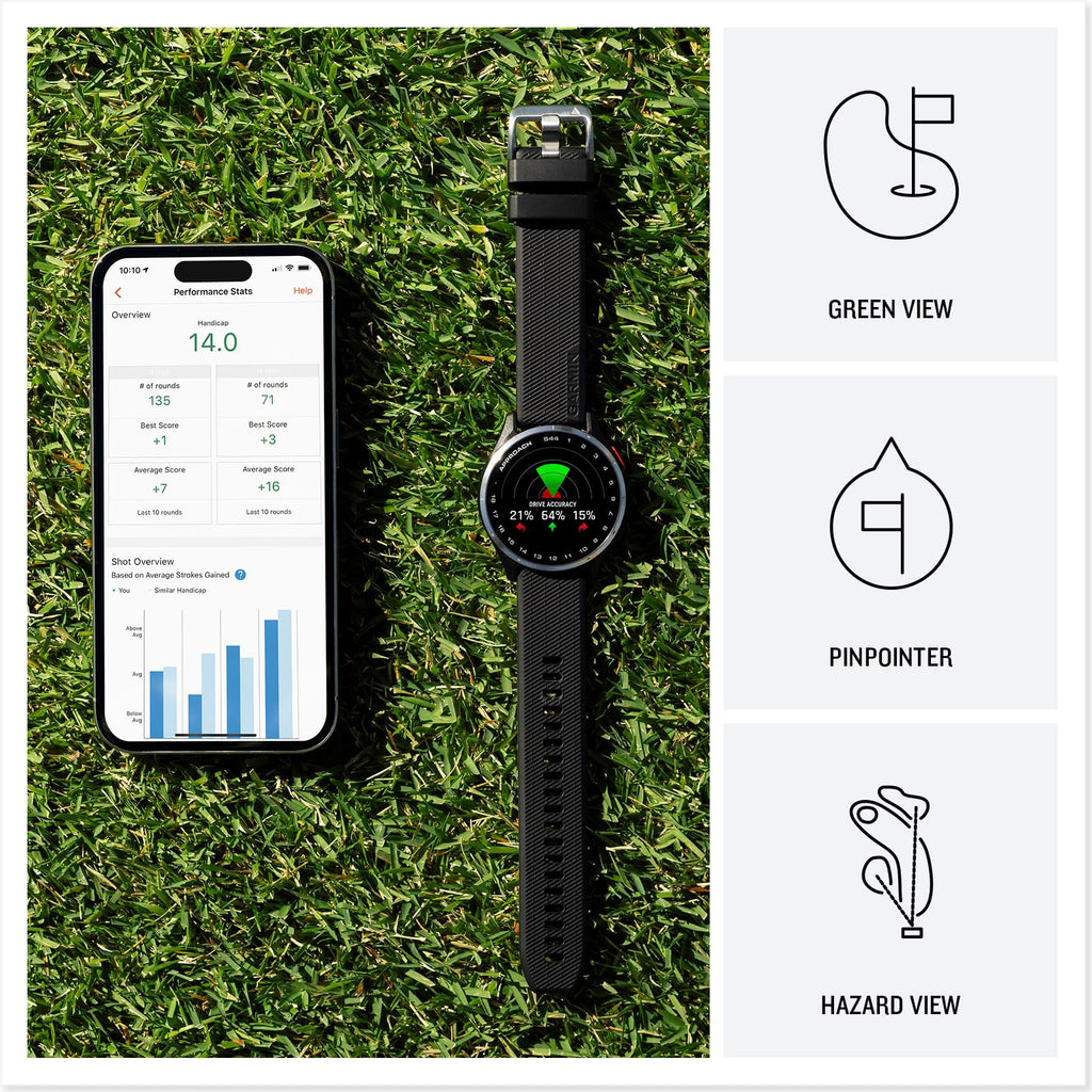 Golf GPS Smartwatch 43mm Black J508025