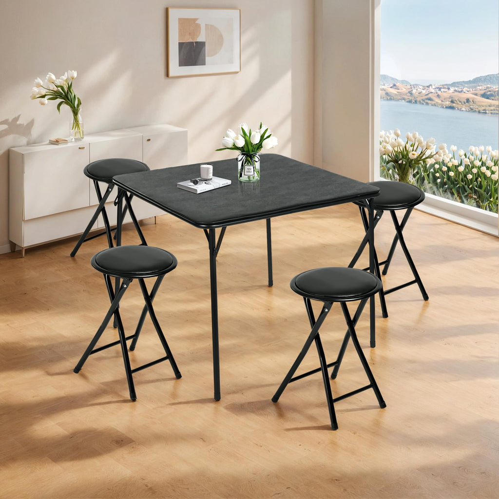18-Inch Backless Folding Stools Set of 4 M40696