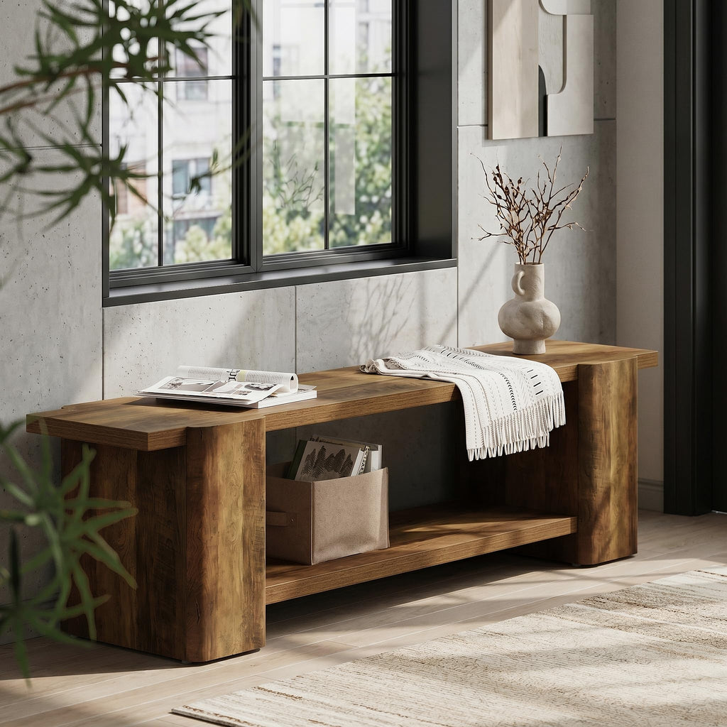 Brown Storage Bench K740