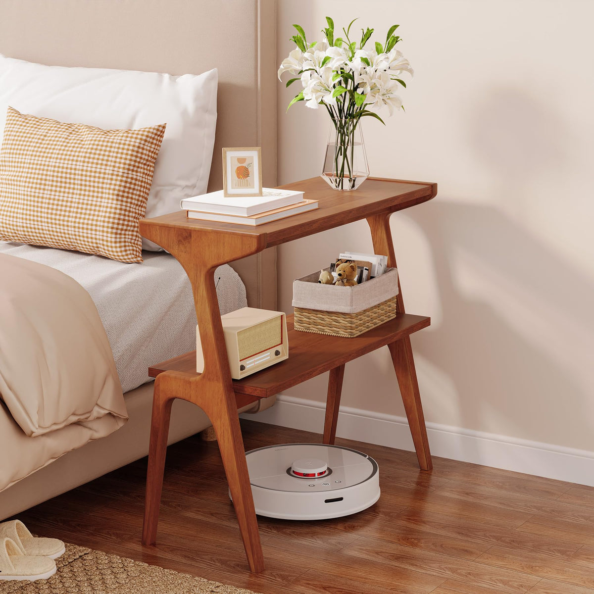 Solid Wood End Table G665