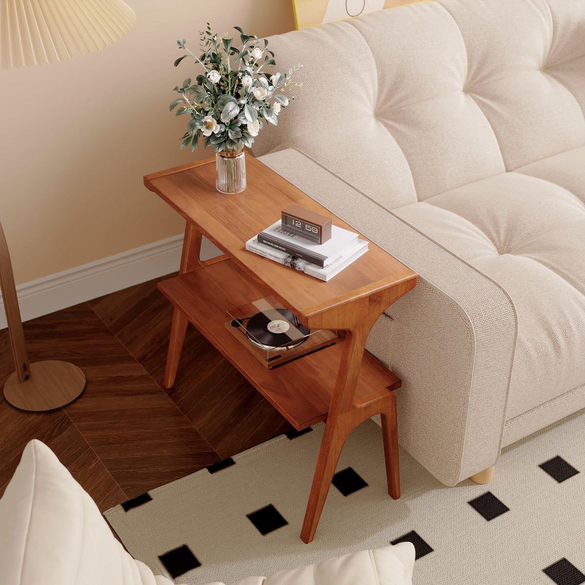 Solid Wood End Table G665