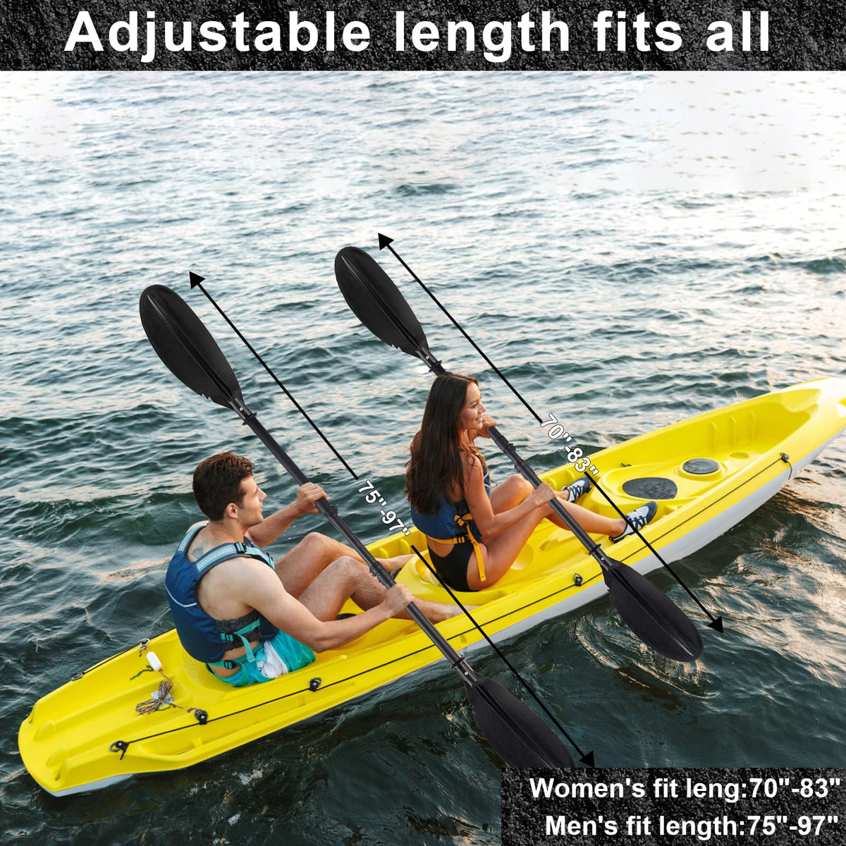 Telescoping Kayak Paddles with Paddle Leash Y166834