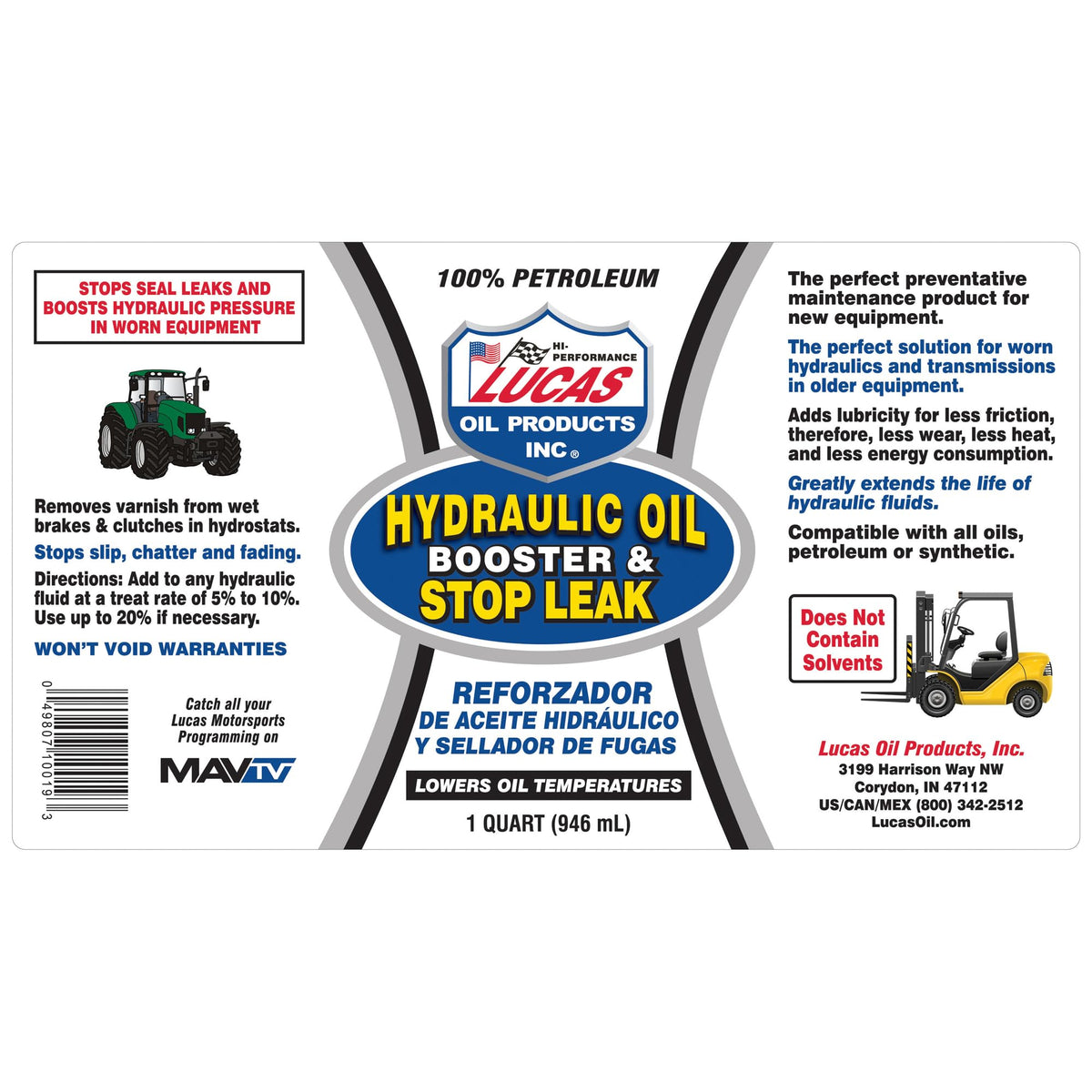 Hydraulic Oil Booster and Stop Leak 1 Quart C94972