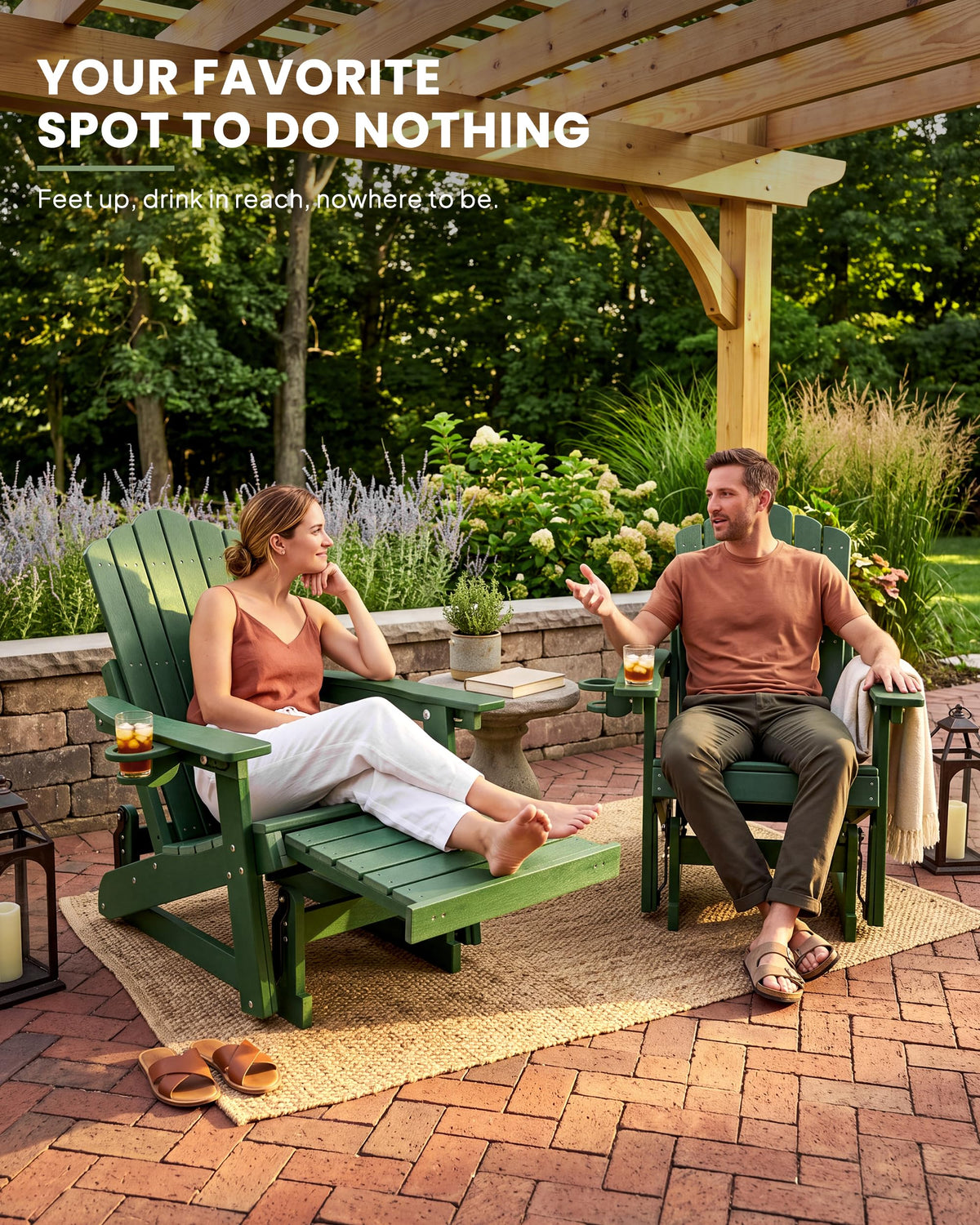 Adirondack Glider Chair Set of 2 N74805