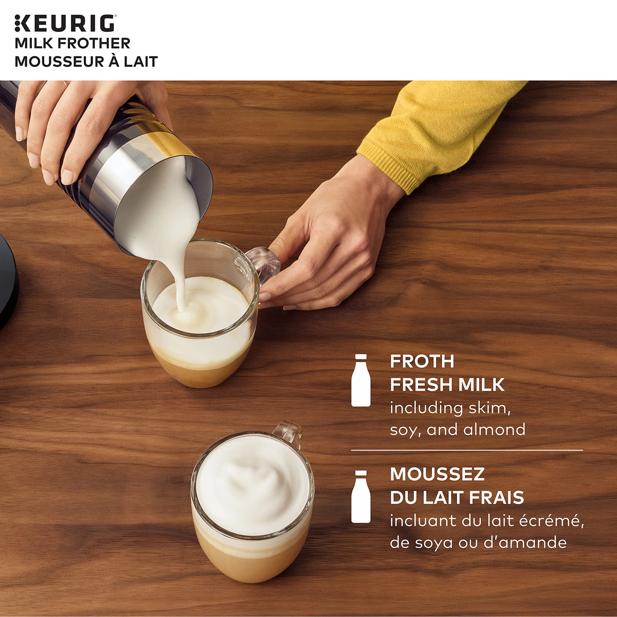 Black 6 Oz Milk Frother I592002