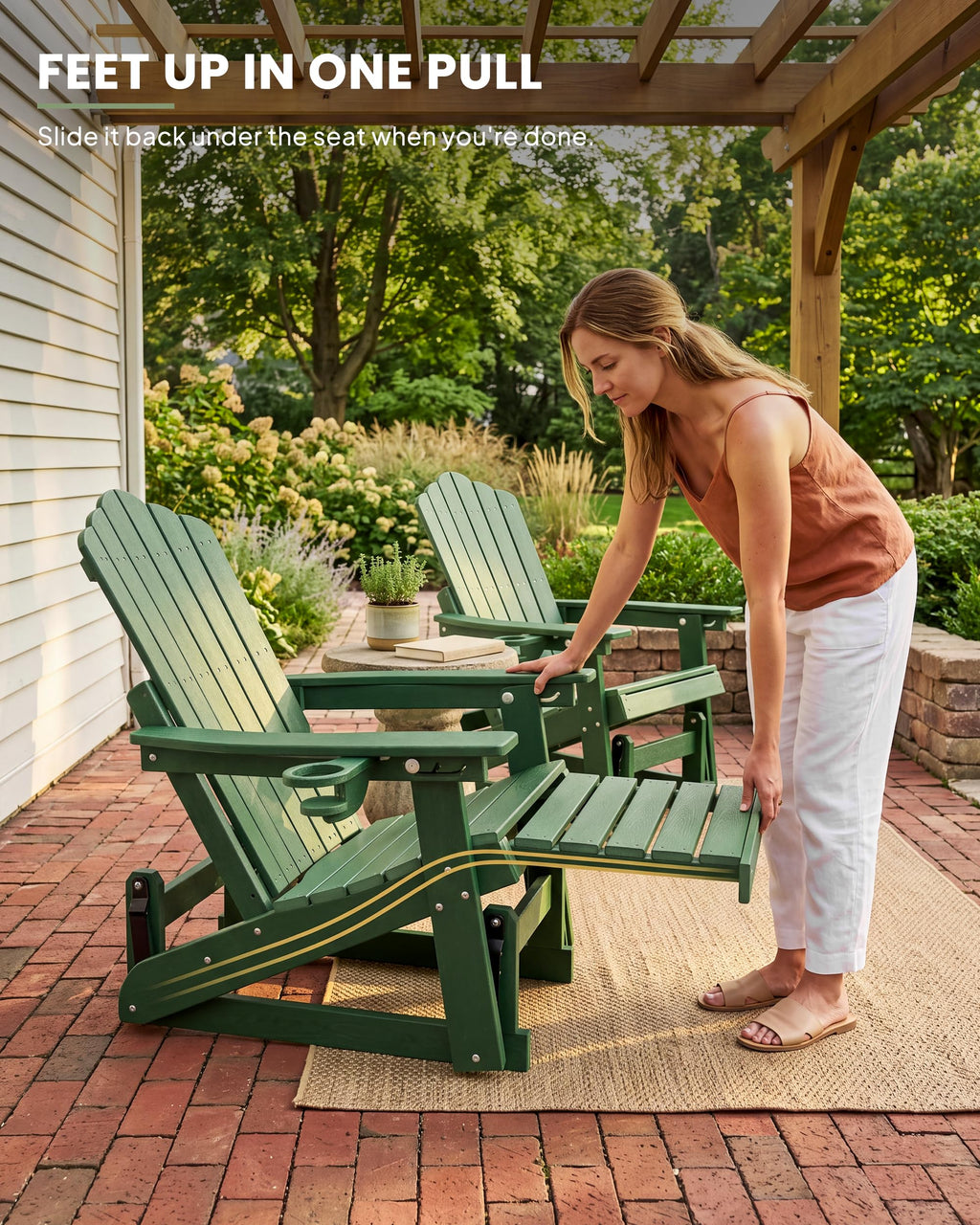 Adirondack Glider Chair Set of 2 N74805