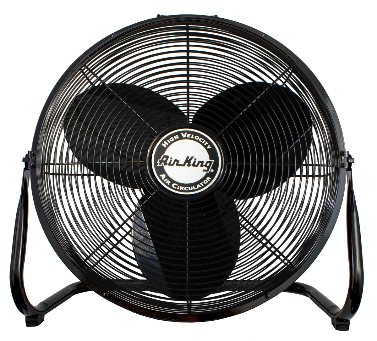 20-Inch High Velocity Pivoting Floor Fan, Black D487328