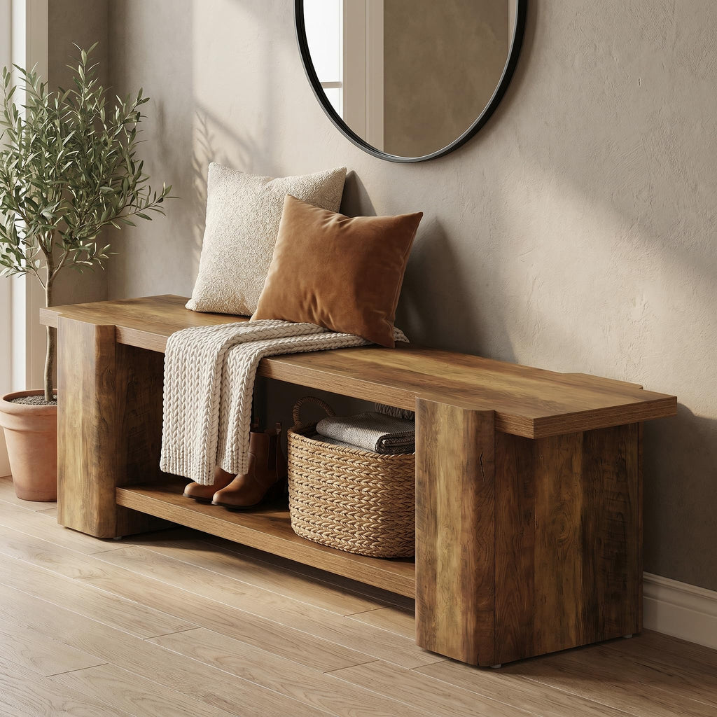 Brown Storage Bench K740