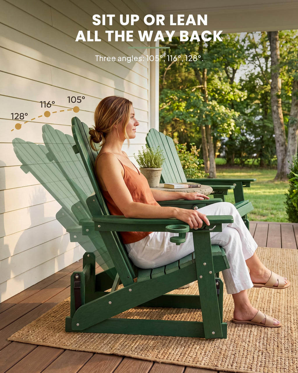 Adirondack Glider Chair Set of 2 N74805