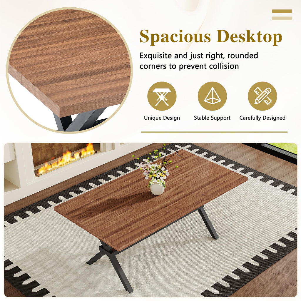 9 Piece Dining Table Set with Splicing Wood Top S77399