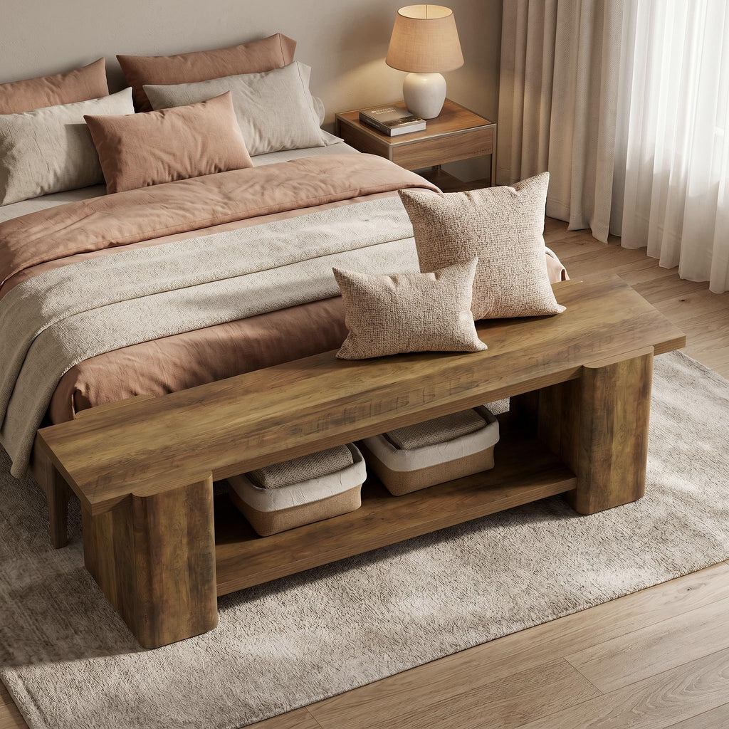 Brown Storage Bench K740