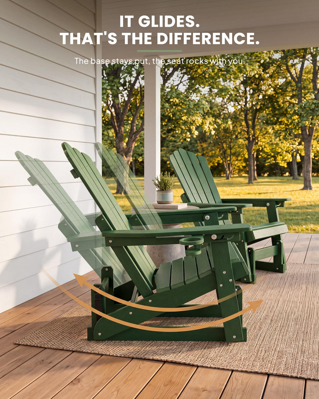 Adirondack Glider Chair Set of 2 N74805