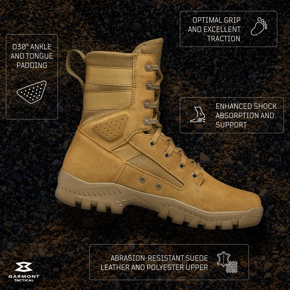 Suede Combat Boots V714853
