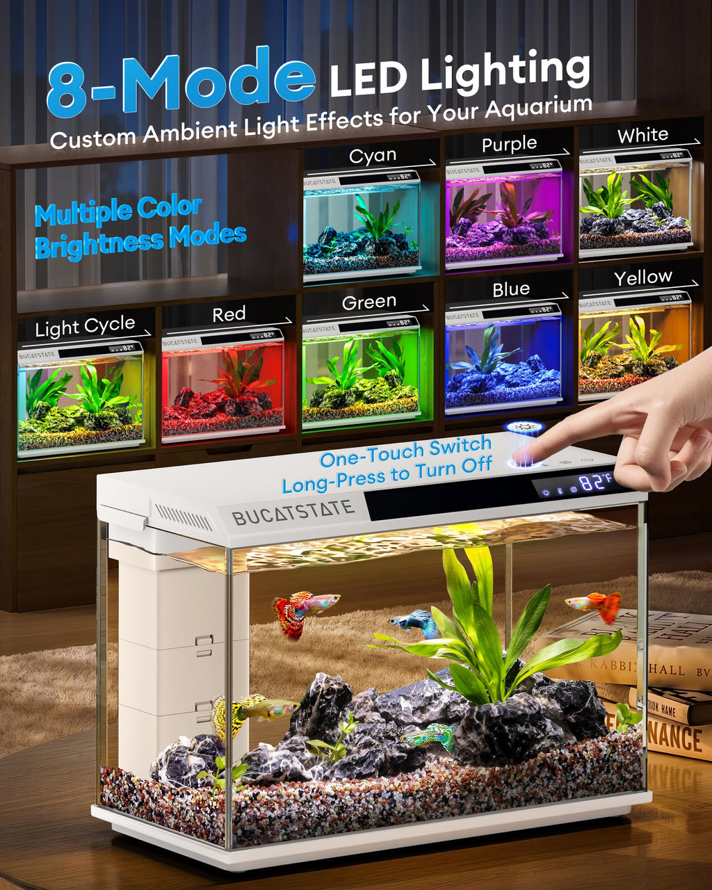 2.6 Gallon Small Fish Tank N4600