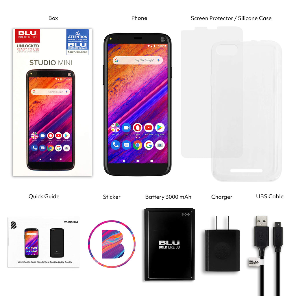 Unlocked Smartphone 32GB 2GB Ram Black K192