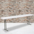 8-Foot White Plastic Folding Training Table Z8992